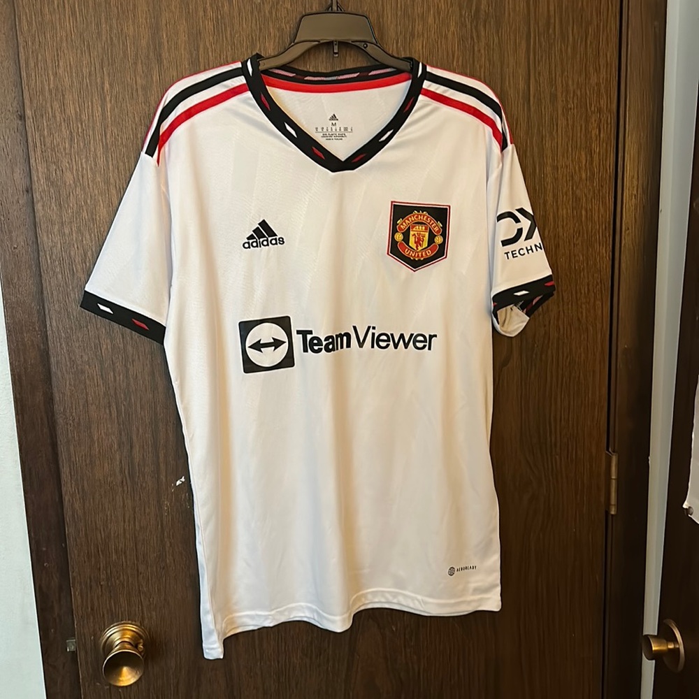 Cristian Eriksen #14 | Manchester United 2022/23 Away Jersey | Adult M | White